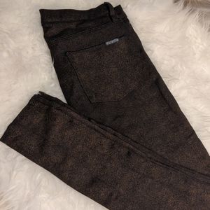 Hudson Black Shimmer Skinny Pants